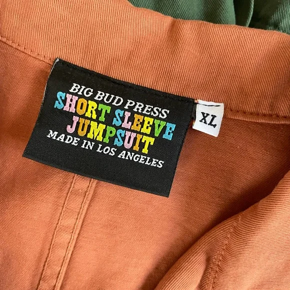 Big Bud Press - Short Sleeve Jumpsuit - Size XL - Clay Red - Picture 5 of 5